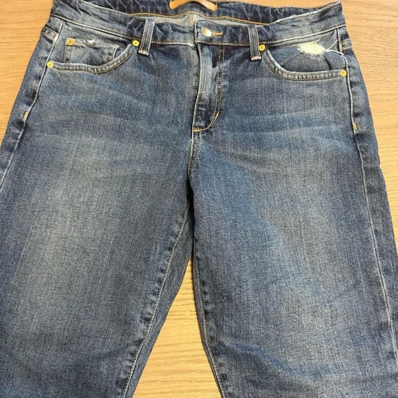 Joe's Jeans The Smith Mid-Rise Crop Shark Bite Hem Sz 27 Farmcore Relaxed - Picture 4 of 10